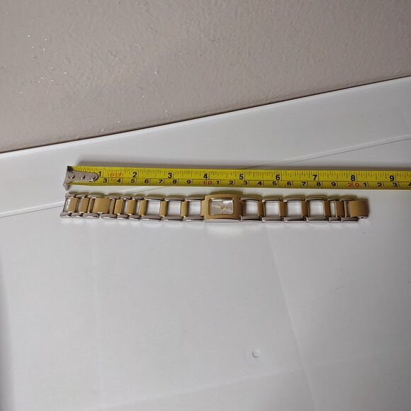 Two Tone Metal Watch With One Removable Link - Picture 10 of 12